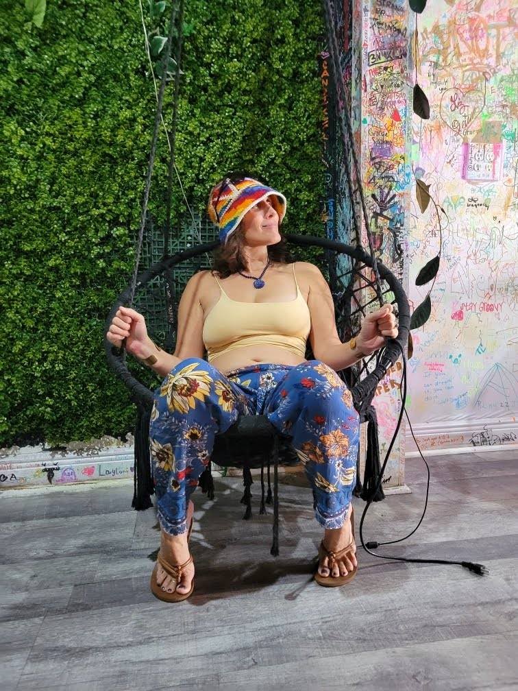 Woman embodying joy and freedom